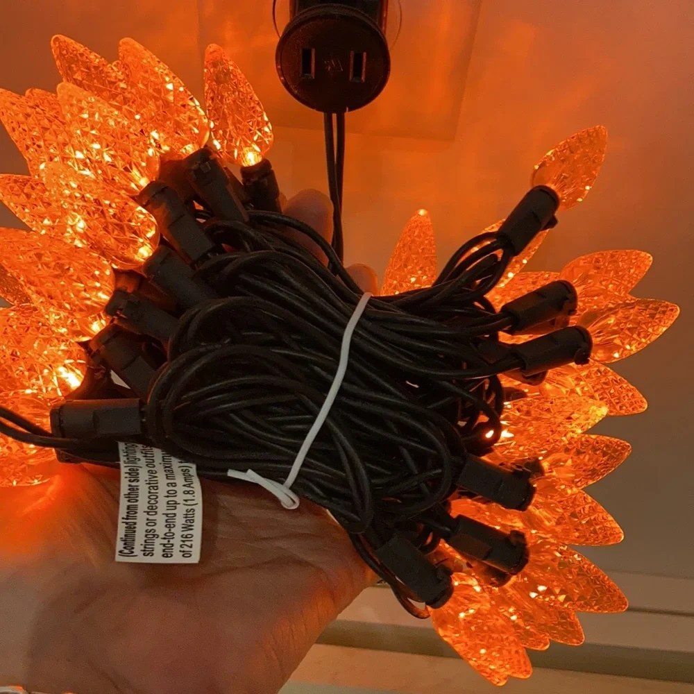 Halloween bundle led orange lights trick or treat  10 bags and more